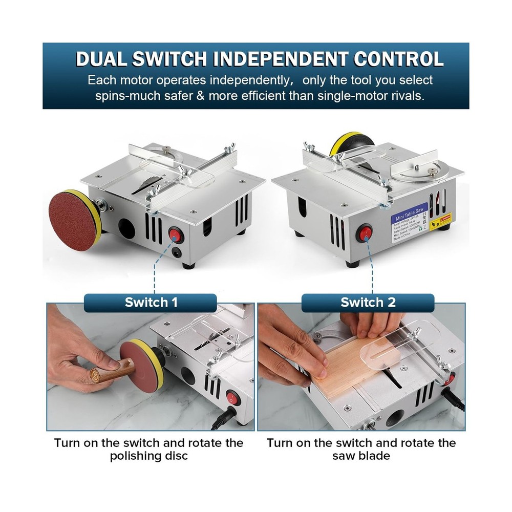 Mini table Saw,mini Table Saws for Crafts, Mini Multi Functional Table Saw, D...