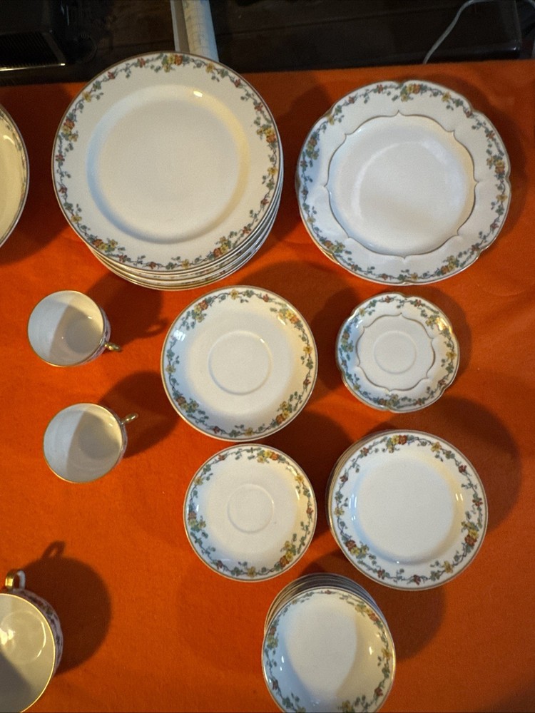 Vintage Limoges Nasturtium China Set