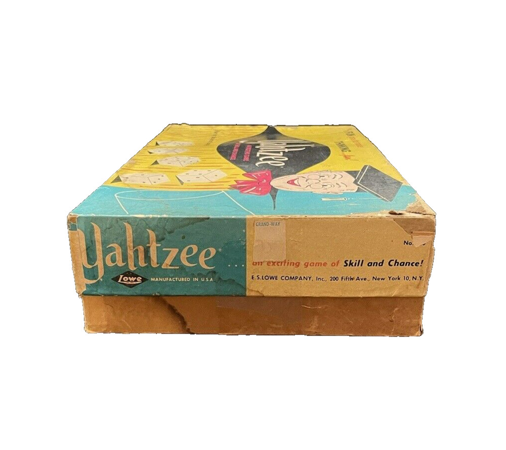 Vintage 1961 ES Lowe Co Yahtzee Game