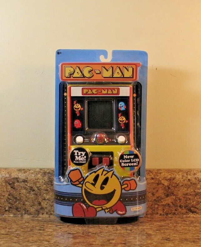 Pac-Man Color LCD Retro Mini Arcade Classics Game By Basic Fun NEW