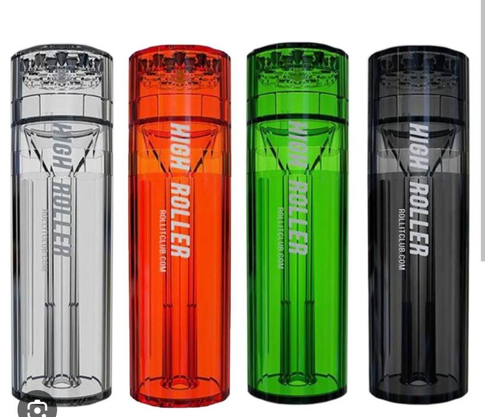 Clear HIGHROLLER Herb Grinder & Filler Combo