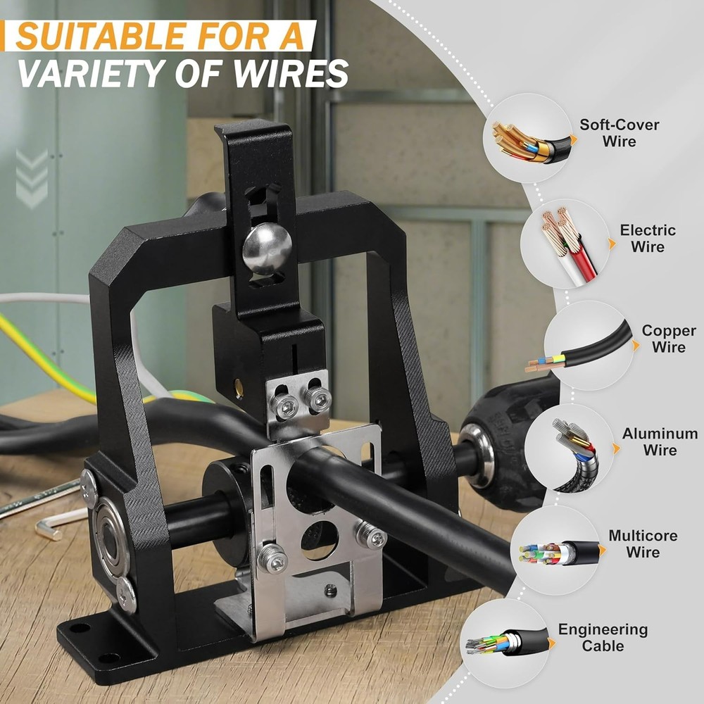 Adjustable Wire Stripper Machine Professional Drill Powered Cable Stripping Tool