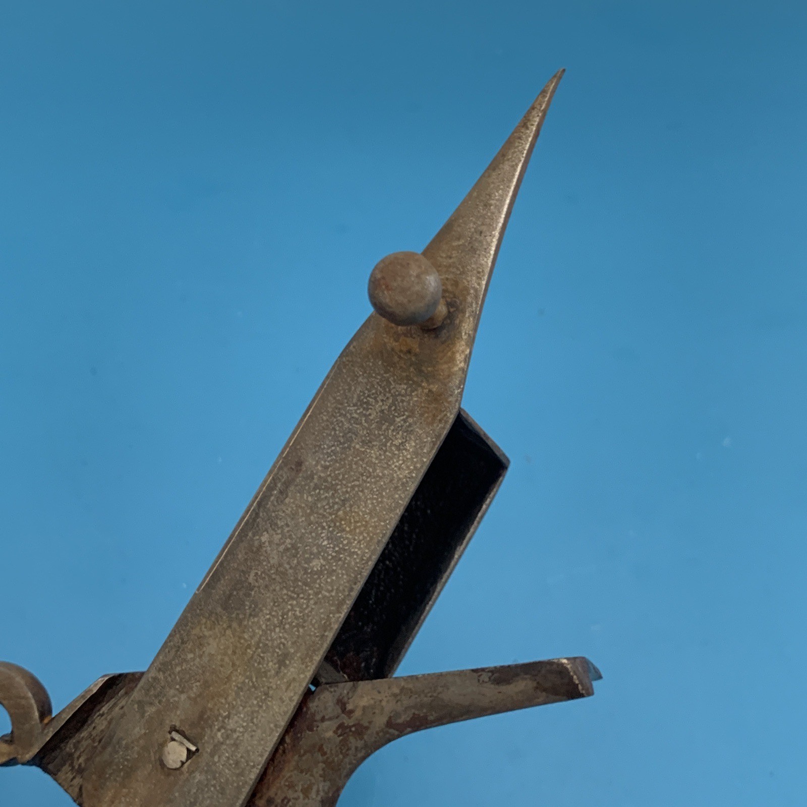 Antique 19th Century Victorian English Candle Snuffer Wick Cutter Scissors ~7”