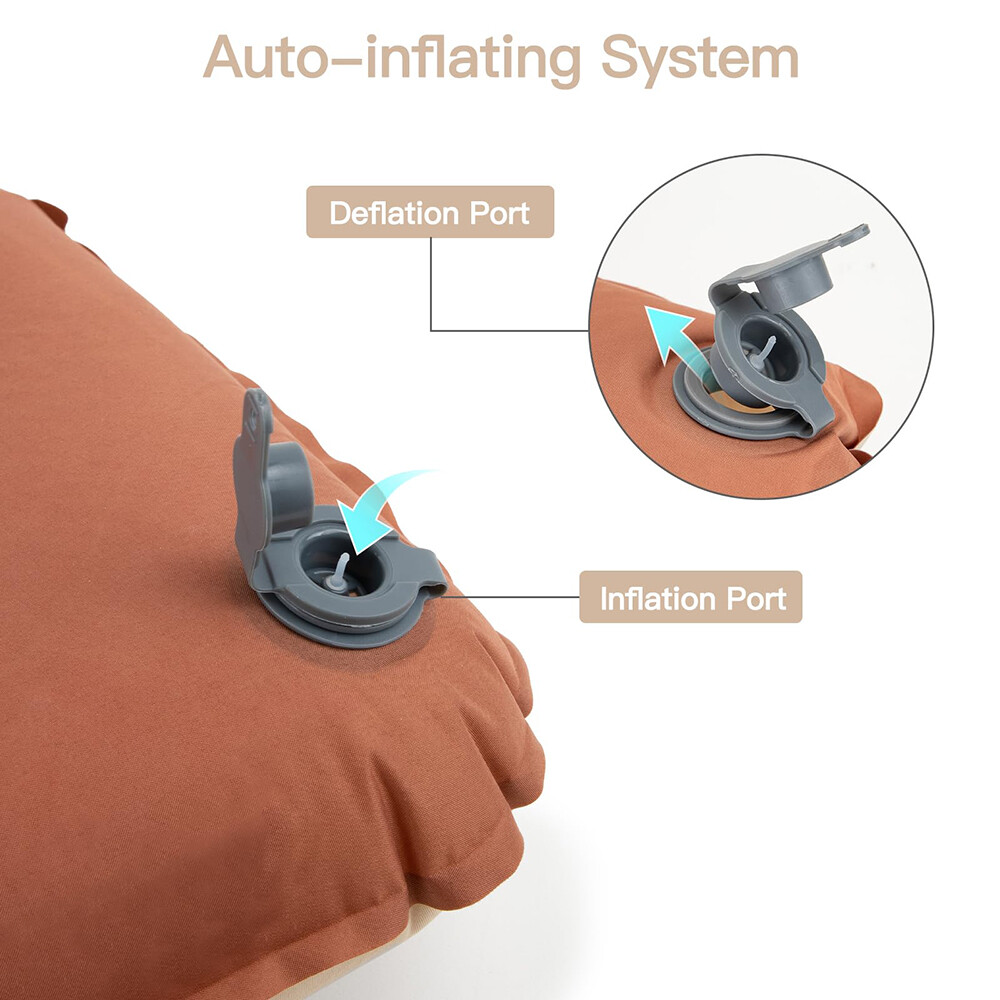 Self-Inflatable Camping Pillow Lightweight, Compact Pillow Backpacking Pillow