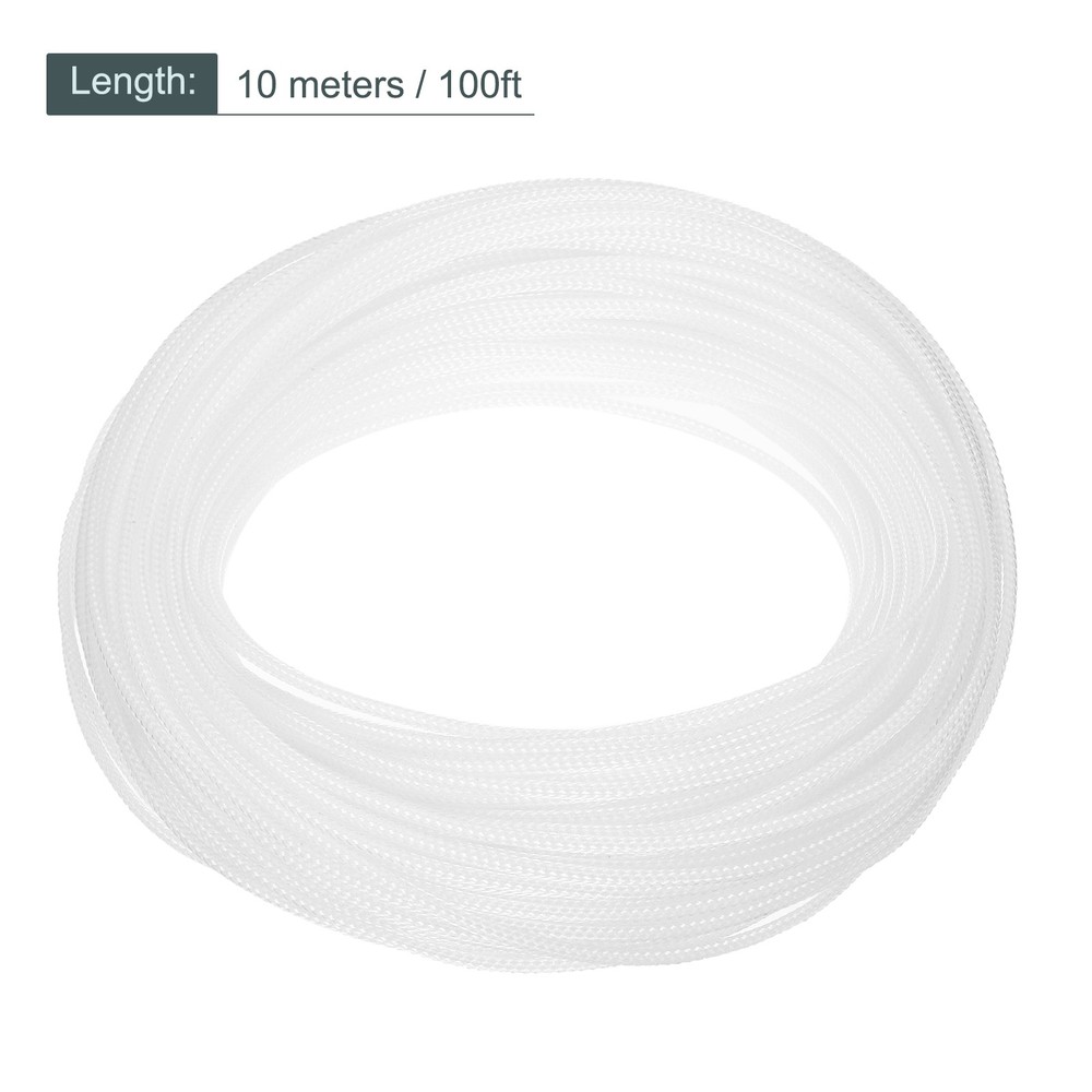 Expandable Sleeving 1/8-inch 100ft Cable Sleeve Clear