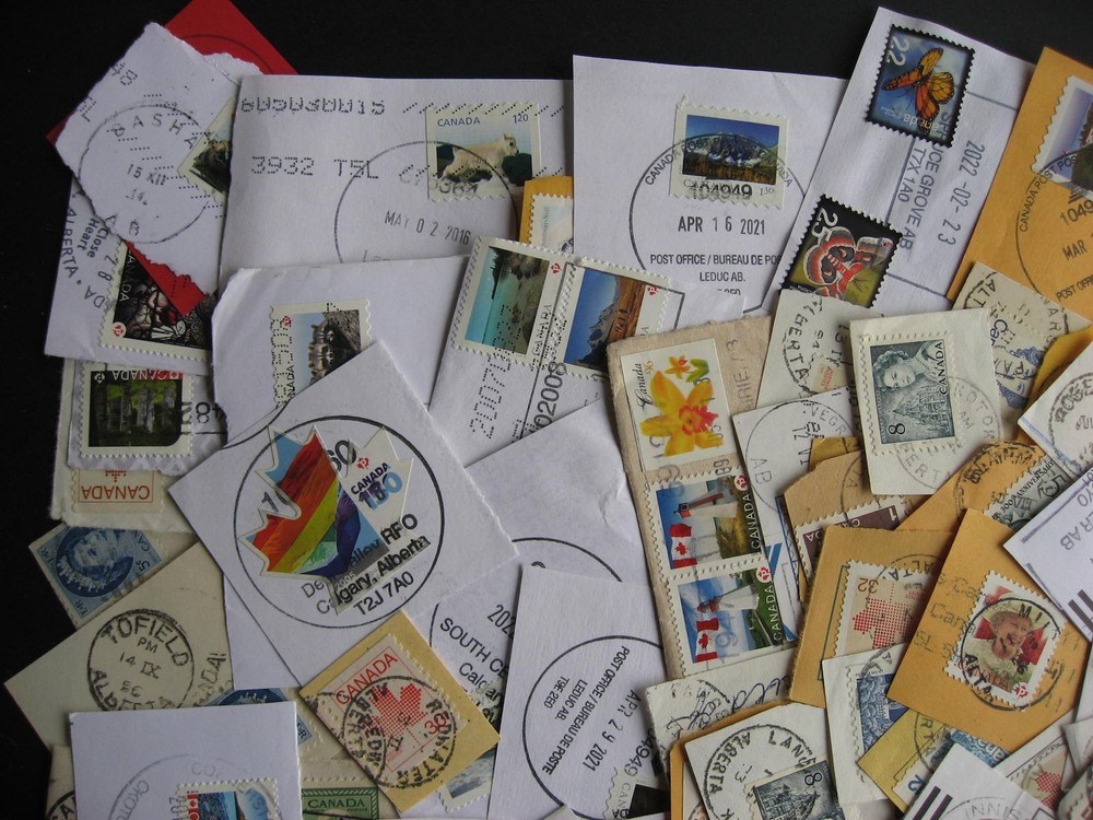 Canada 100 AB Alberta cancels mixture (duplicates, mixed condition)