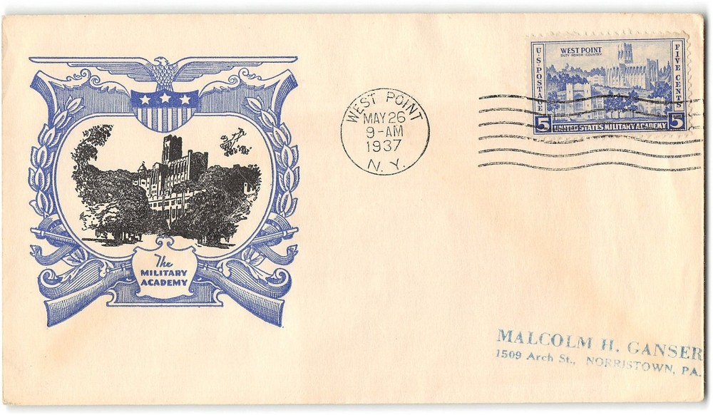 US #789 FDC, 1937, Linprint