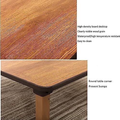 Japanese-Style Square Folding Tea Coffee Table, Low Table, Dining 60x60cm