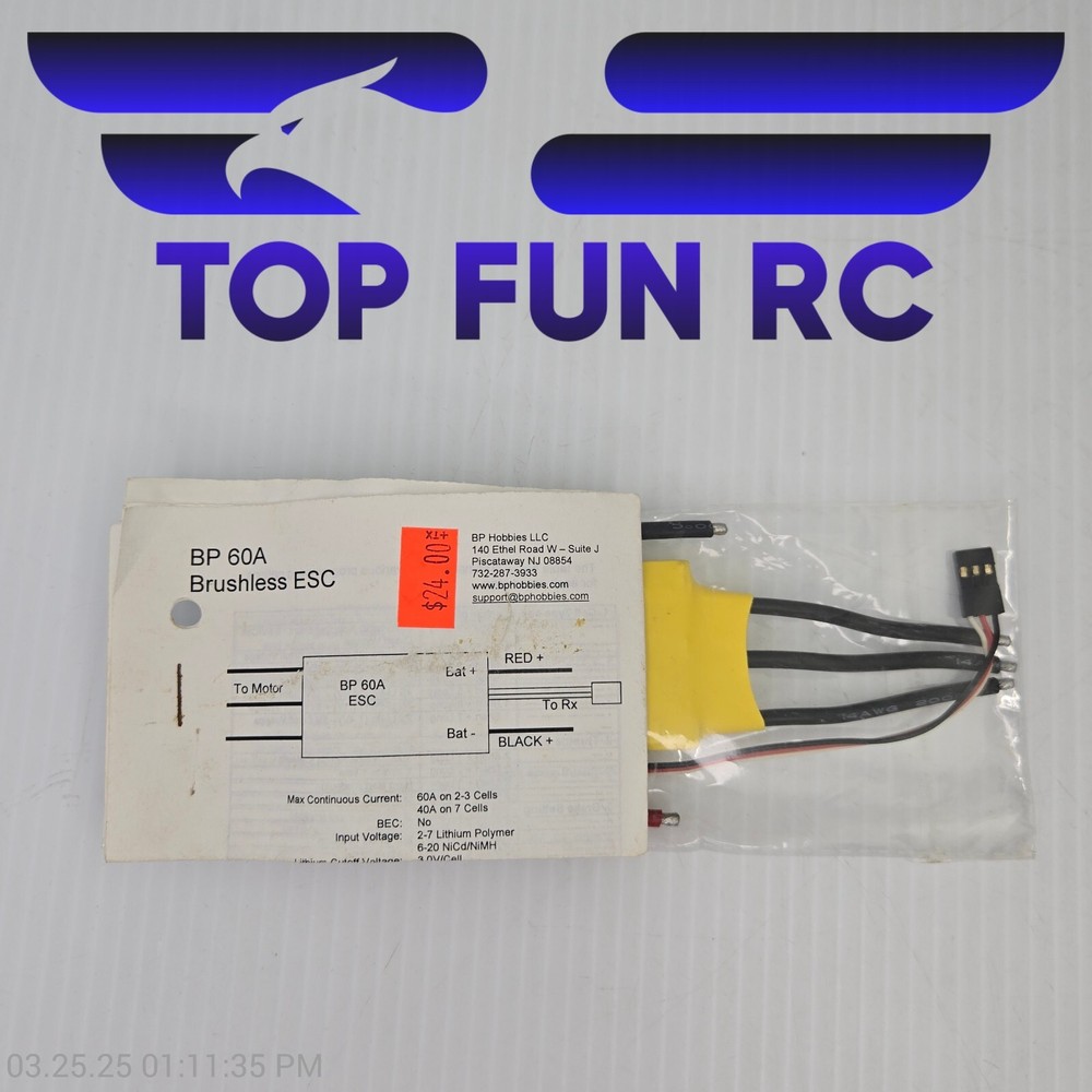 BP Hobbies BP60A Brushless ESC