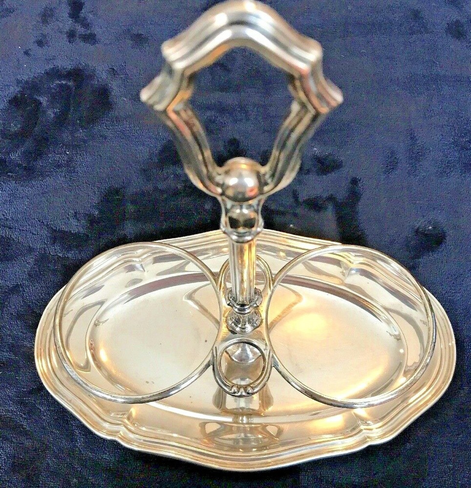 800 Silver Oil & Vinegar Holder