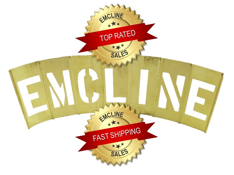 Exit Sign, Recessed, Double Faced, 6" Red Lettering, Mirror Panel - Replacement