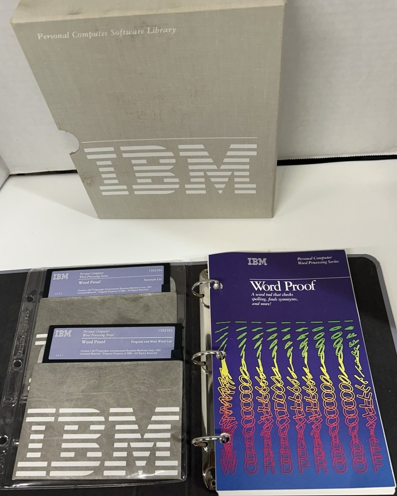 IBM WordProof Vrs 1.0 Manual & Software