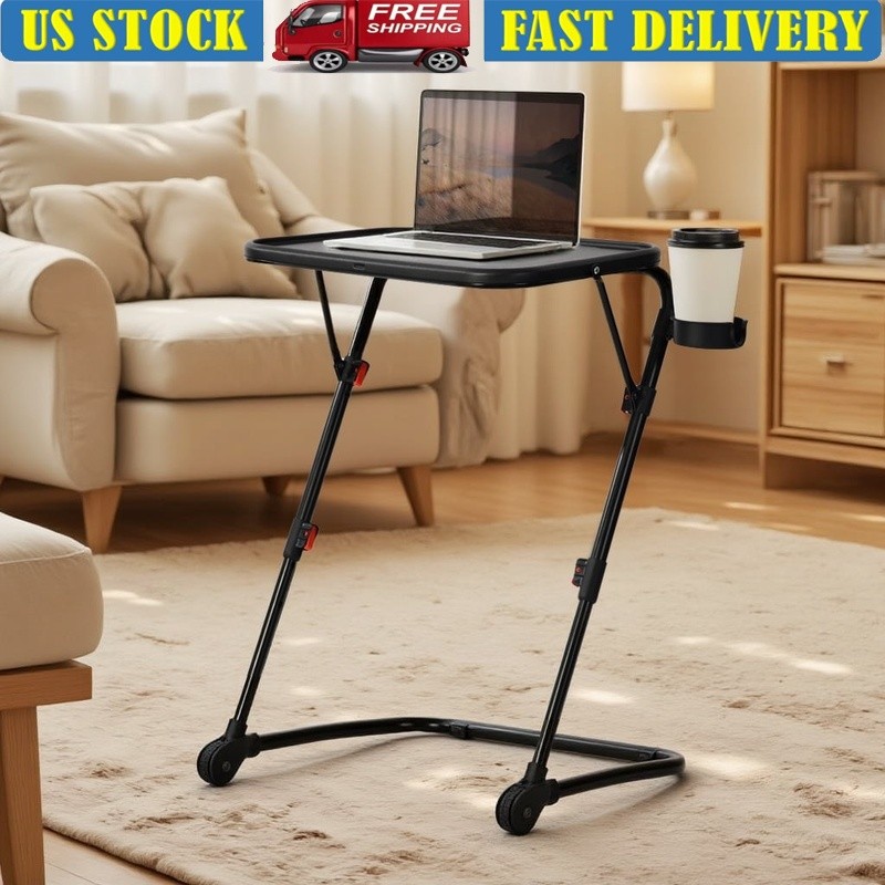 Adjustable Writing Desk Ergonomic Folding Study Table Portable Workstation New