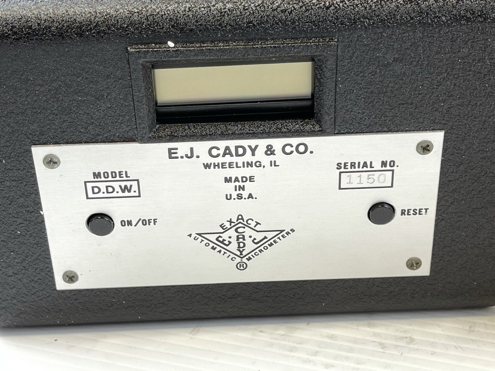 E.J. Cady & Co. Micrometer D.D.W.