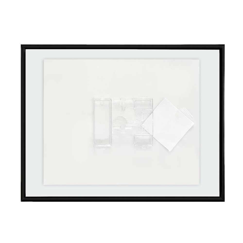 8x10 Picture Frame Black Front Loading Float Frame Wall/Tabletop Photo Frame