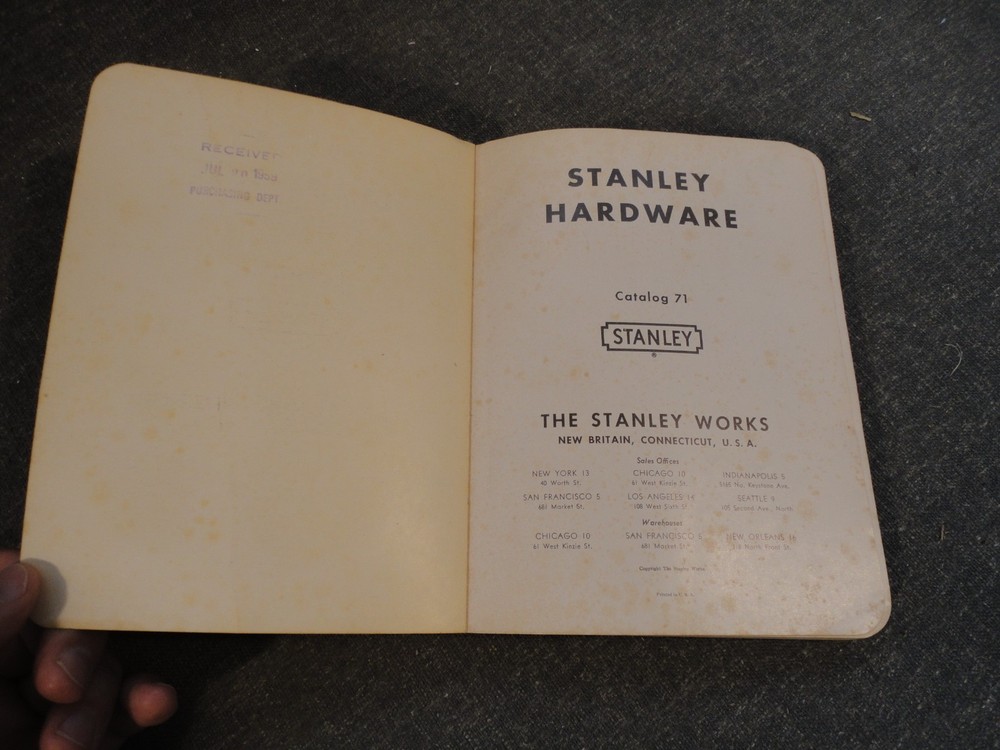 Vintage Original Stanley Works Hardware Catalog #17