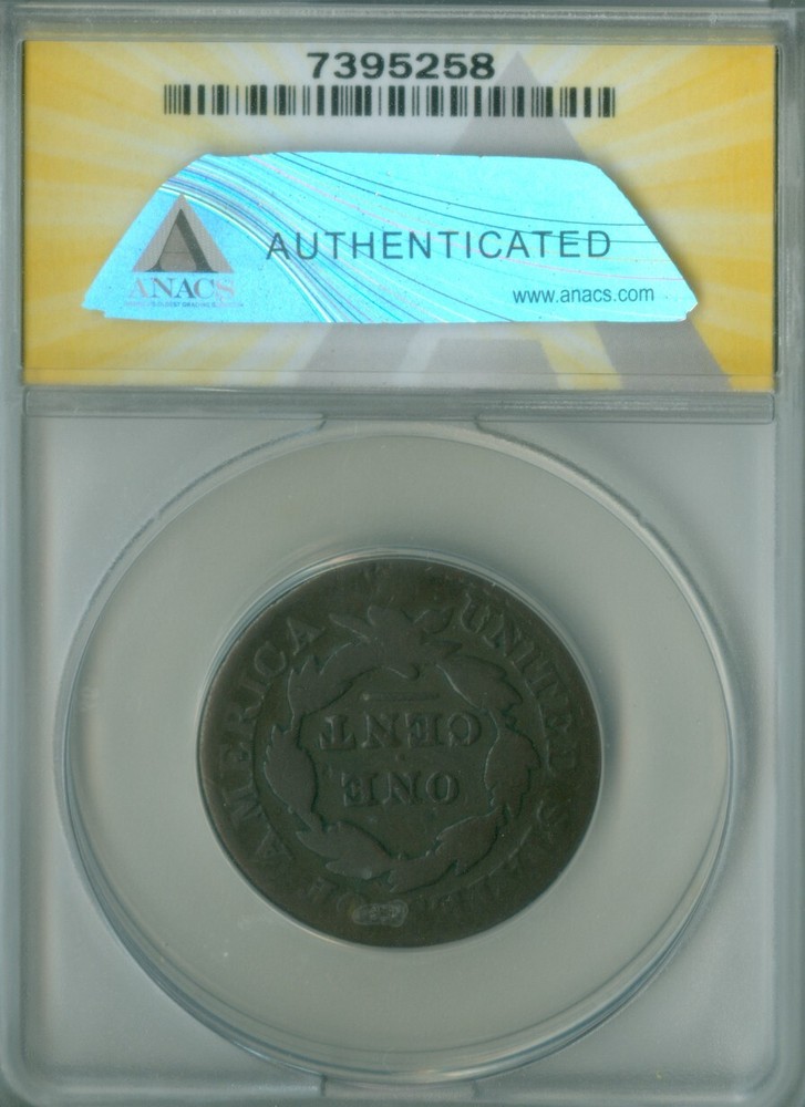 1827 Large Cent ANACS G-6 (2228961)