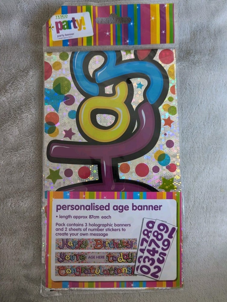 Personalised Age Banner