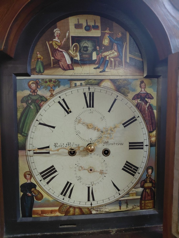 19TH CENTURY MAHOGANY TALL CASE CLOCK