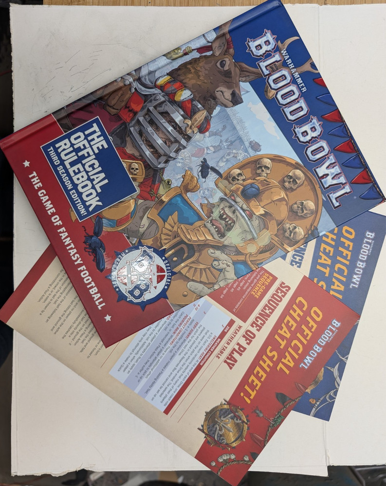 Blood Bowl Third Season Rulebook and Reference Sheets, GW