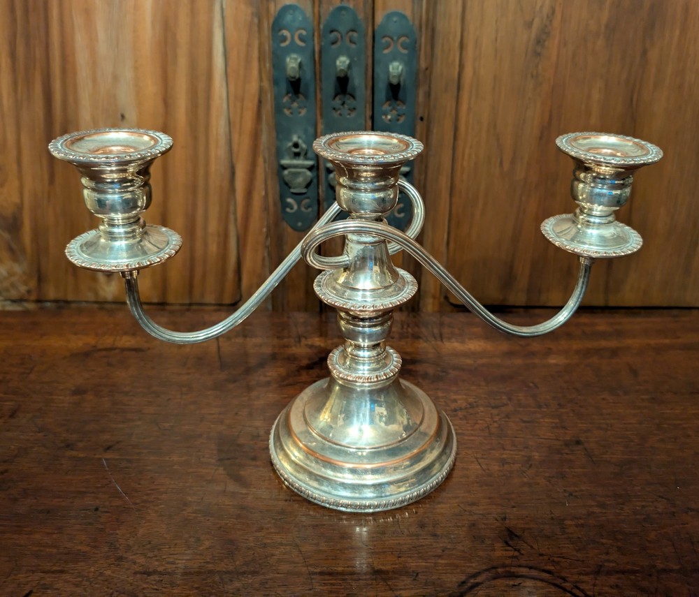 Vintage Silver Plated Candelabra