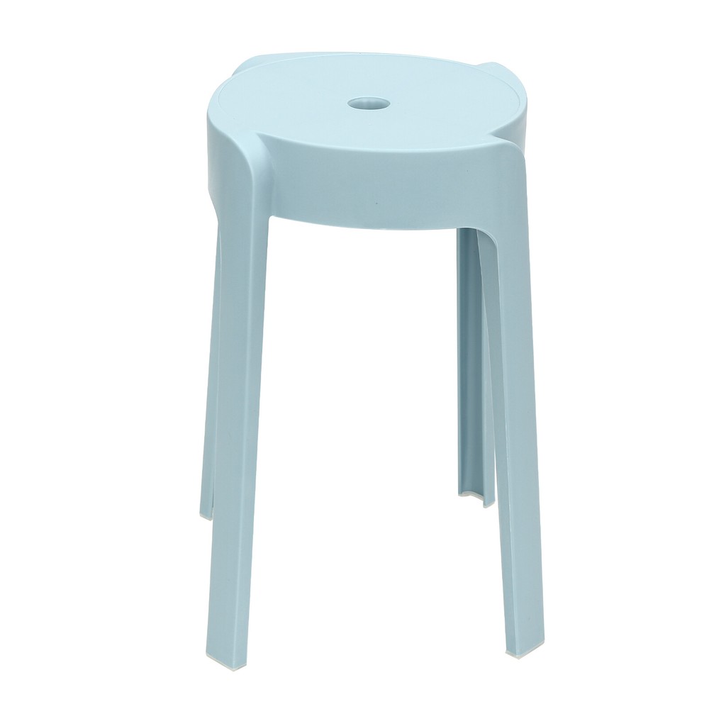 10PCS 18" Colorful Plastic Stackable Stools Modern Round Stools Stackable Stools
