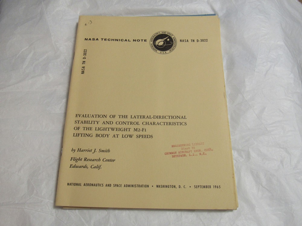 Five NASA Technical Notes lot (1965)
