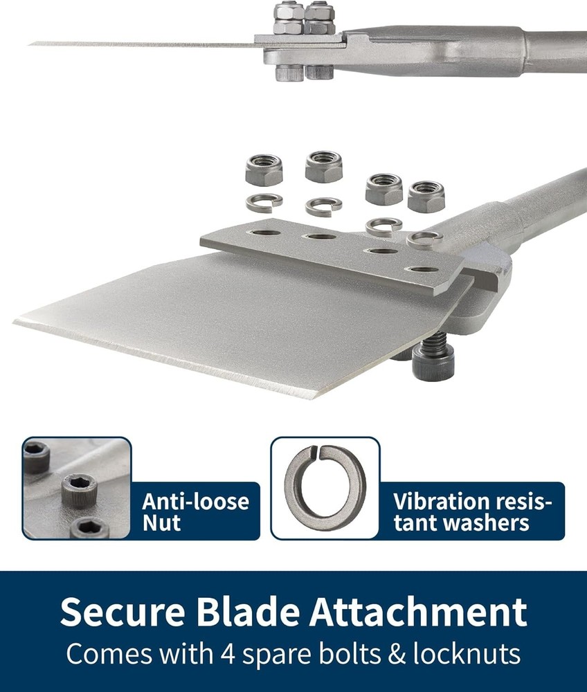6" SDS Max Floor Scraper Thinset Chisel Bit Rotary Hammer Tile Removal Tool