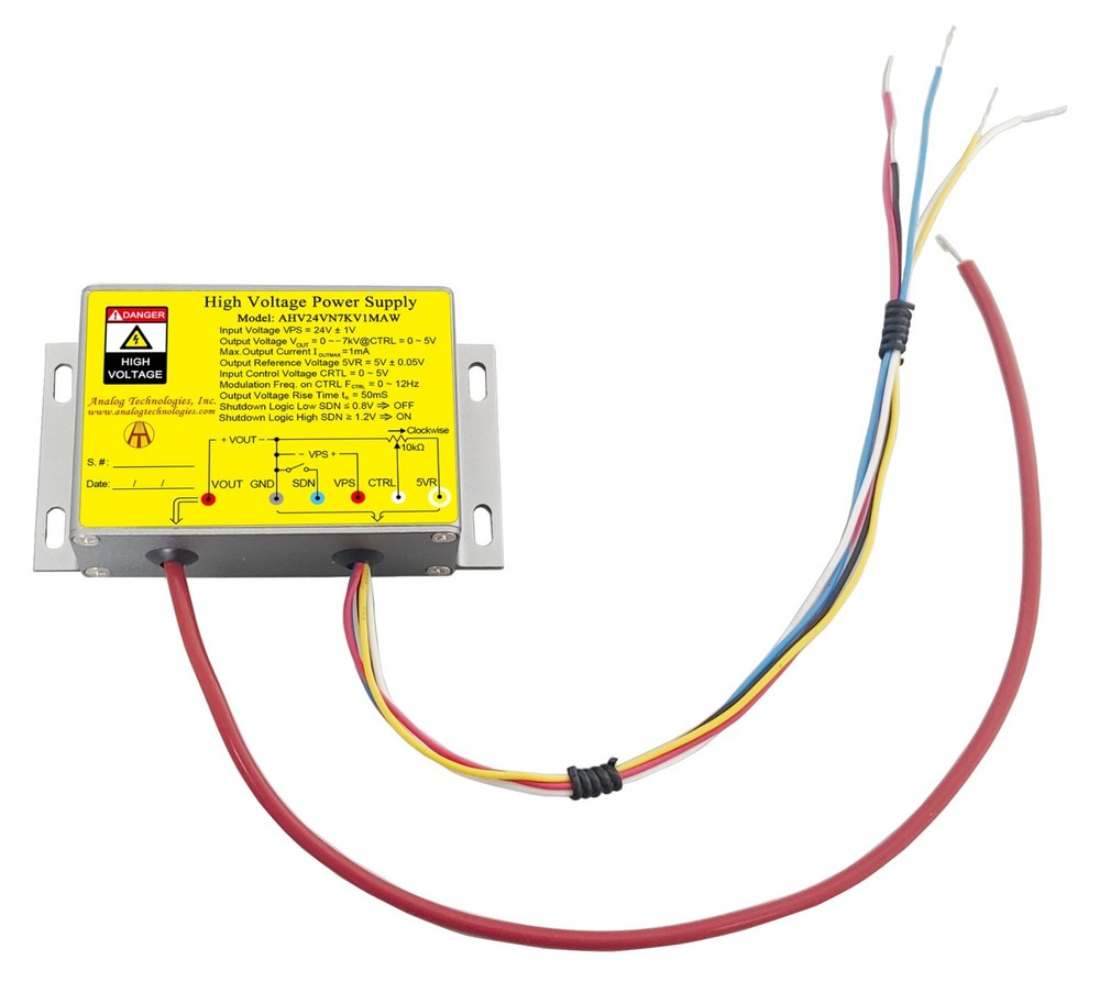 AHV24VN7KV2MAW HV DC-DC Power Supply Module 24VDC Input -7KV Output 2mA