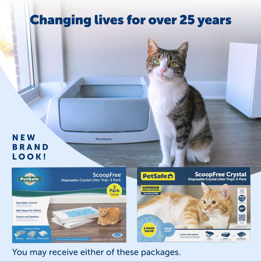 PetSafe ScoopFree Complete Disposable Crystal Cat Litter Tray, 3 count