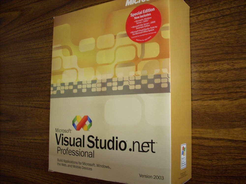 Microsoft Visual Studio .net Professional 2003 Special Edition (Windows)