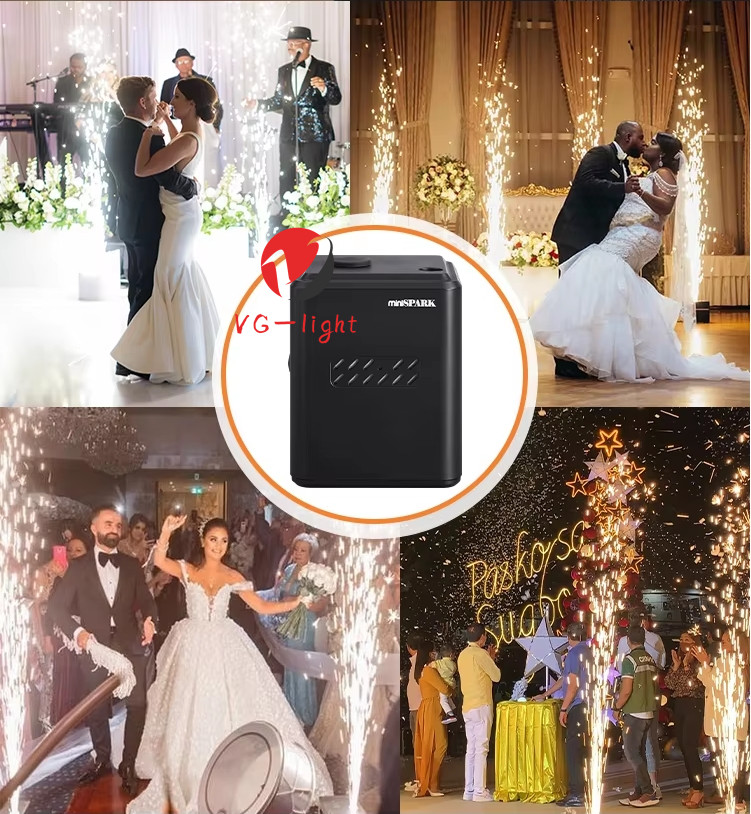 350W Mini Cold Spark Machine Remote Control Stage Effect Cold Firework Machine