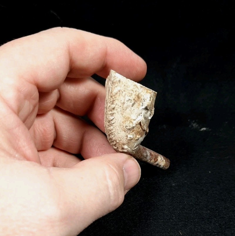 Original Civil War Era Smoking Clay Pipe