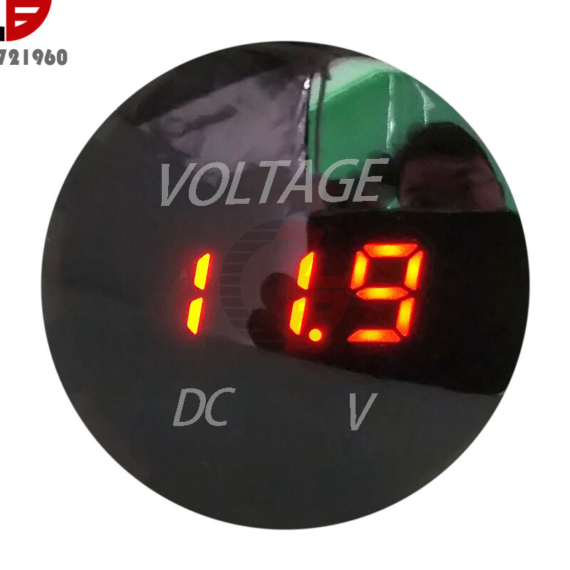DC 12V LED Panel Digital Voltage Volt Meter Display Voltmeter Motorcycle Car