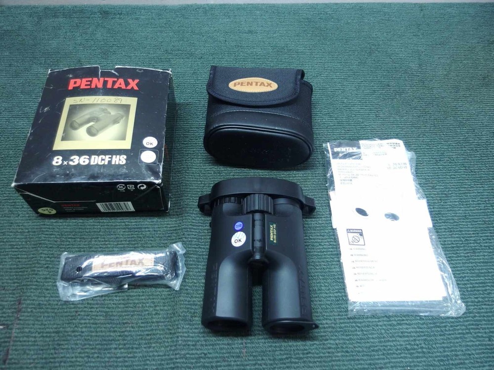PENTAX 8X36 DFC HS BINOCULARS - NEW IN BOX WITH CASE & STRAP