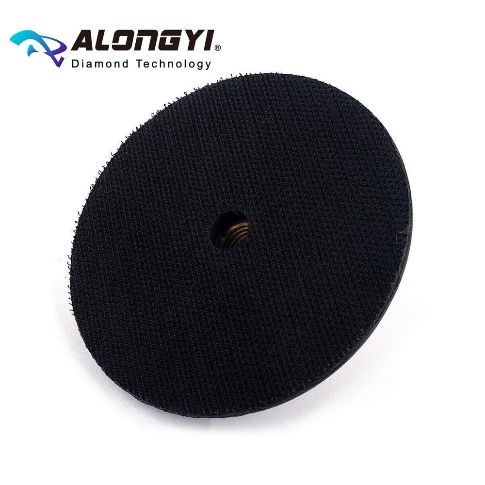 Flexible Rubber Backer Pad 4 Inch Hook&Loop Back Holder with 5/8-11 Thread