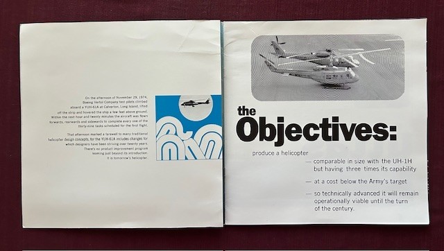 Boeing Vertol YUH-61A Brochure 1974