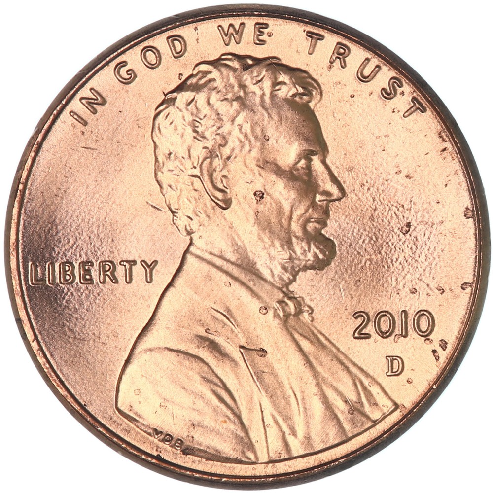 2010 D Lincoln Shield Cent BU Penny US Coin