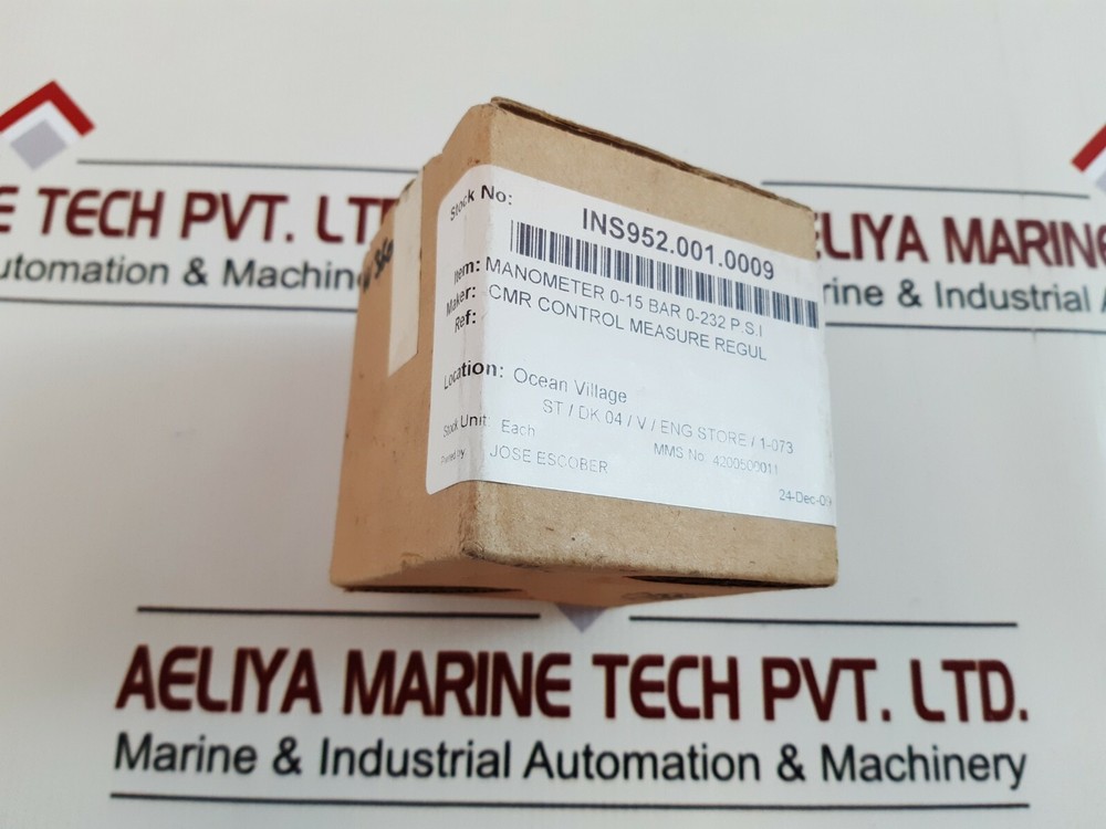 Cmr manometer 0-15 bar