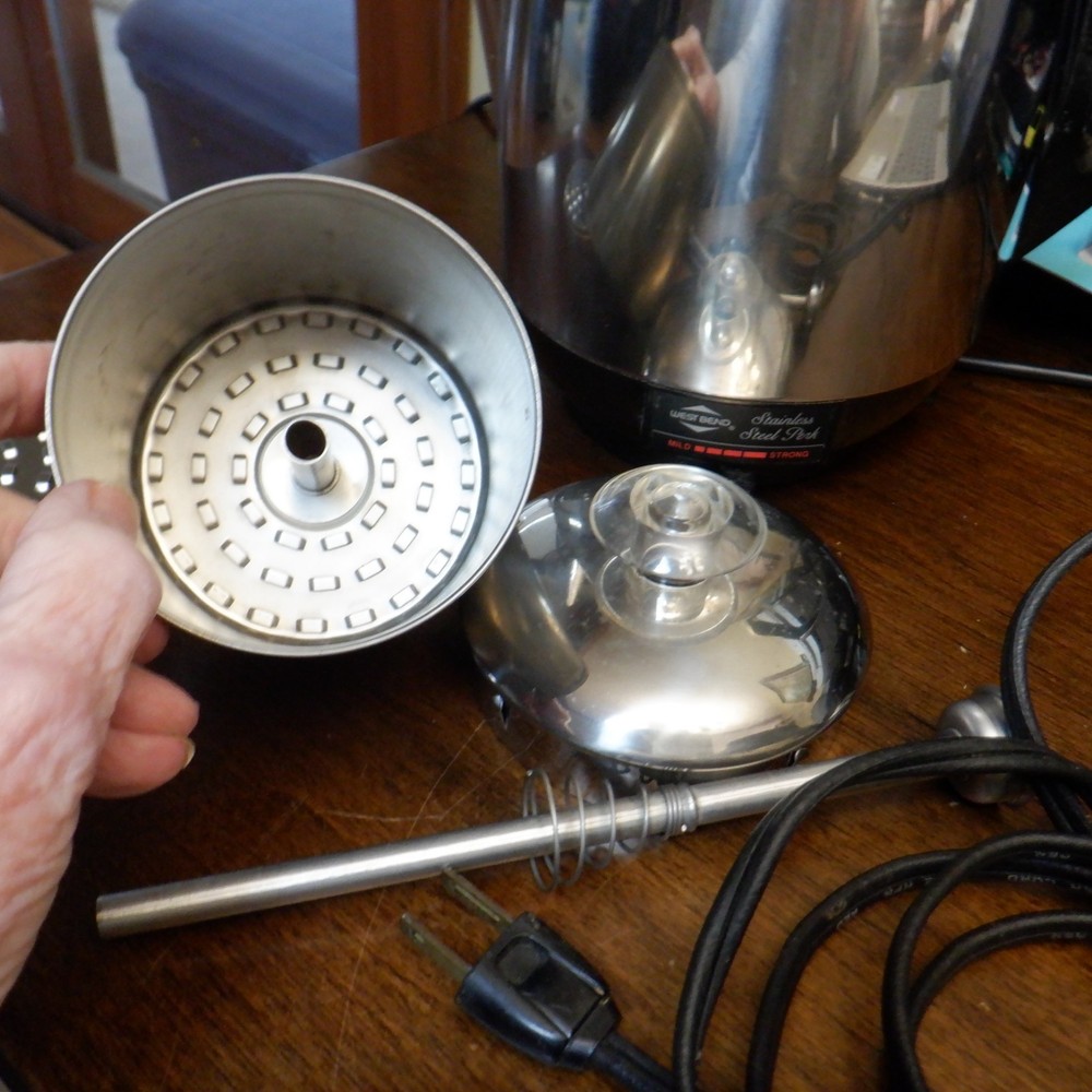 West Bend 9 Cup Stainless Steel Percolator