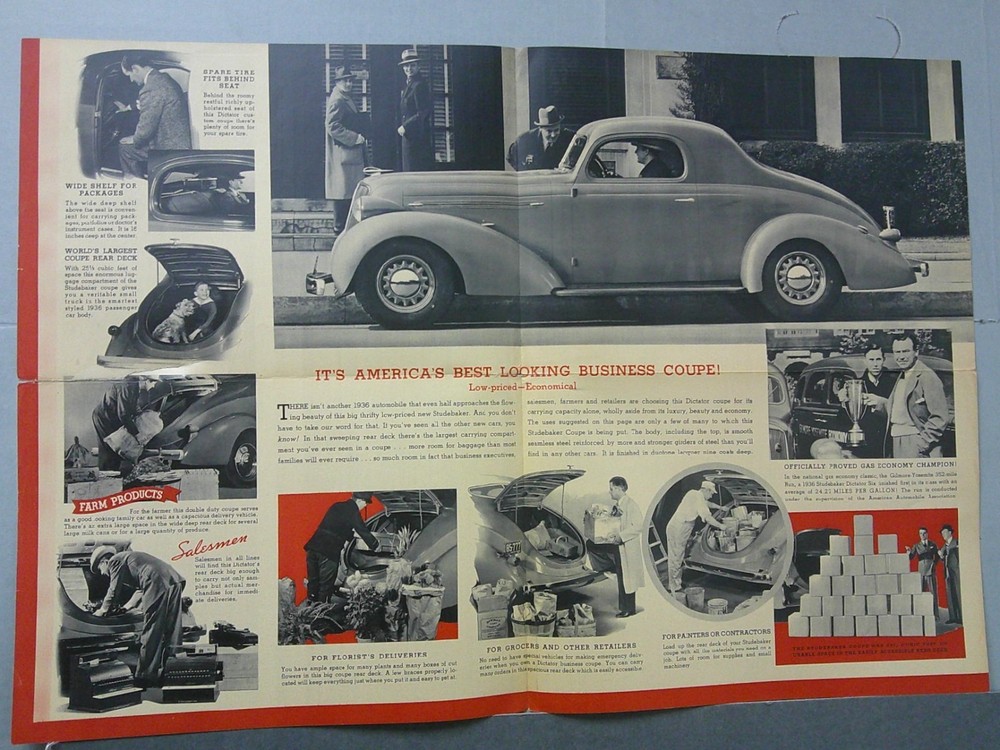 1936 Studebaker Sales Folder