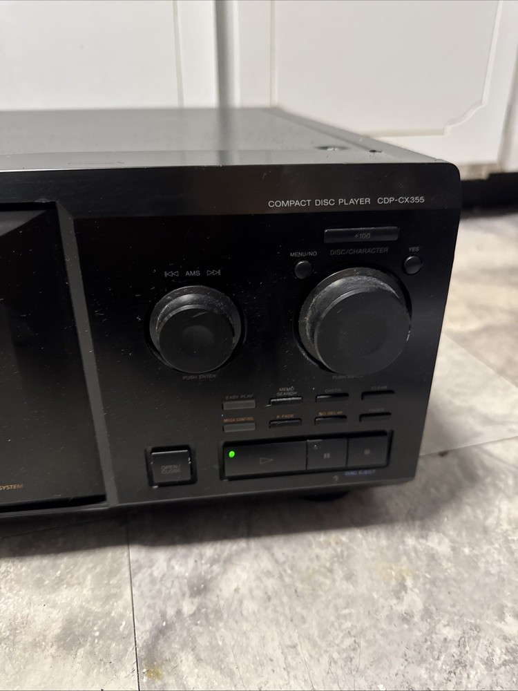 Sony CDP-CX335 CD Changer Tested Working No Remote Read!