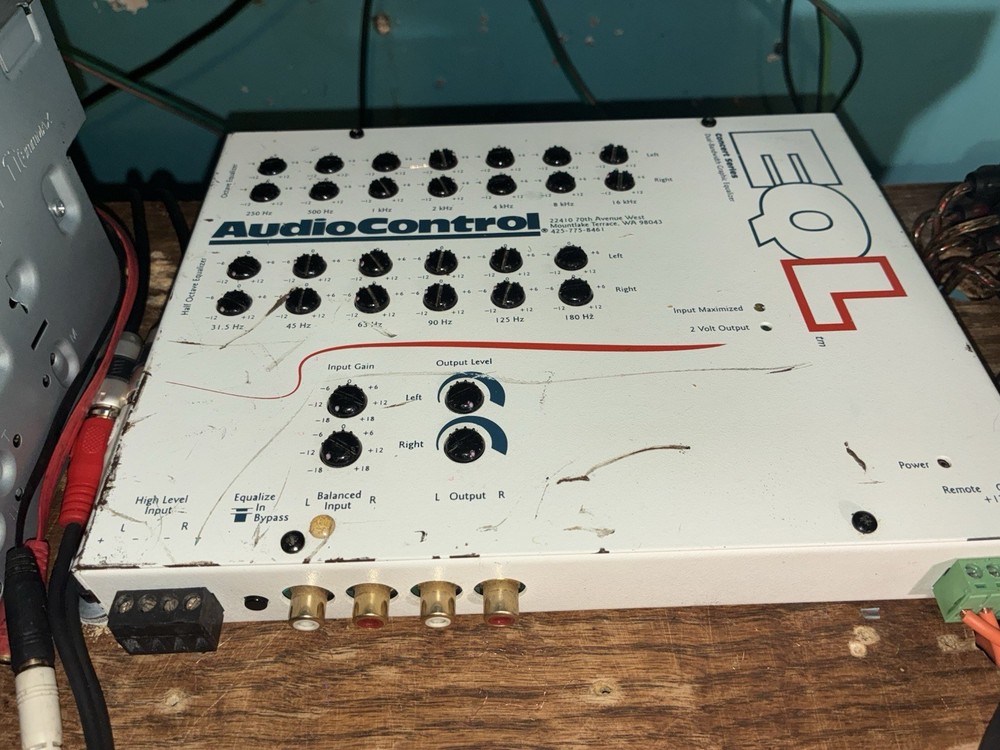 AudioControl EQL 2-Channel Trunk Mount Equalizer - White