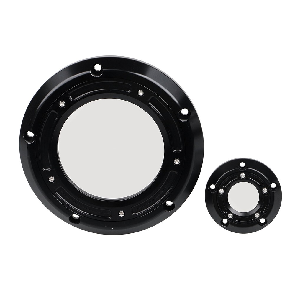 Black Engine Derby Timing Timer Cover For Harley Electra Road Tri Glide FLHTC