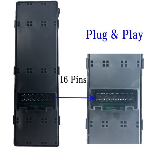Power Window Master Switch Compatible with Kia Rio 2012 2013 2014 2015 Replace