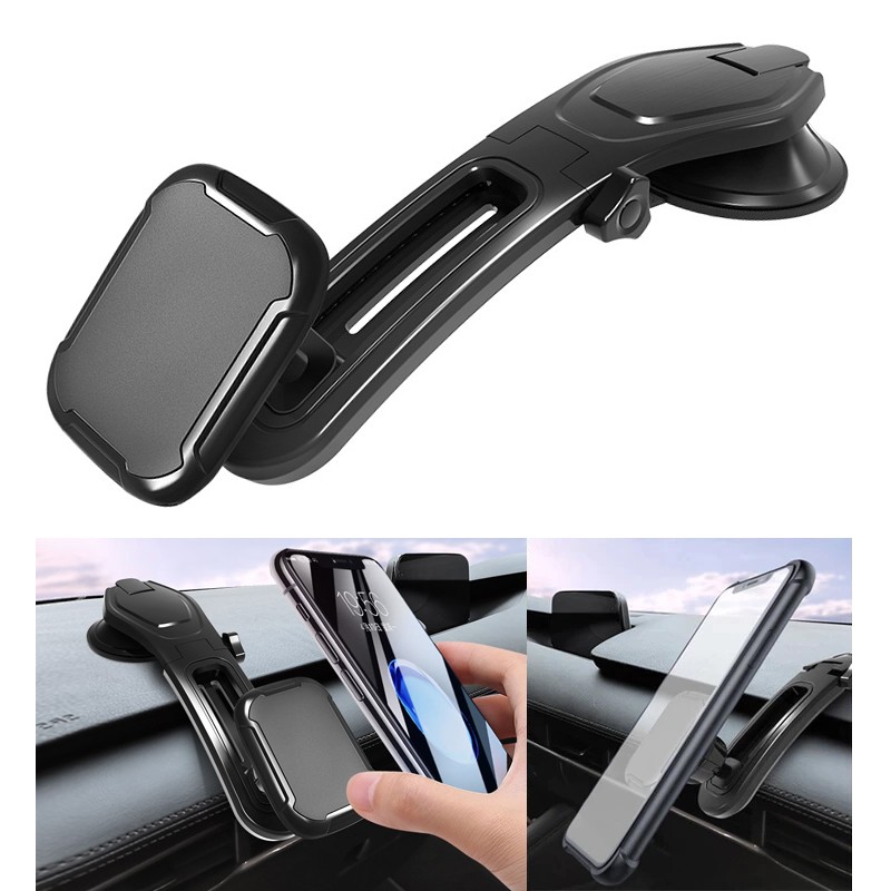 Magnetic 360° Rotatable Phone Mount Holder Car Dashboard Gravity Adjustable