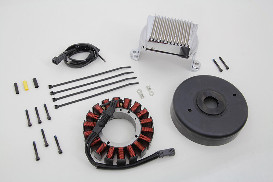 Alternator Charging System Kit 50 Amp fits Harley Davidson