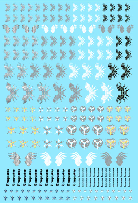 A6 -  Stormbirds Tiny Titans Transfer Sheet