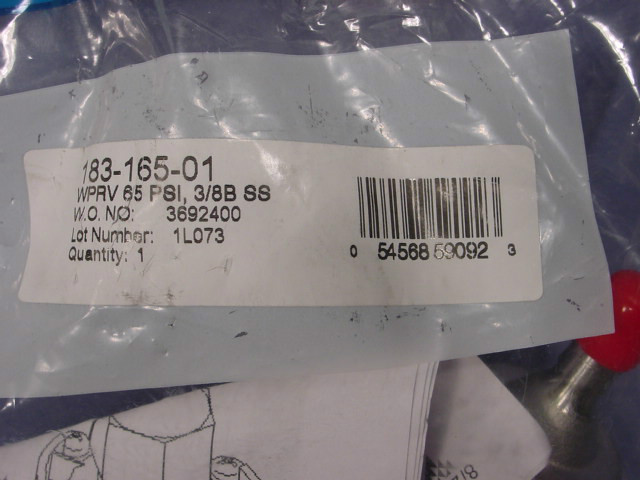 *SHURFlo 183-165-01 Water Pressure Reducing Valve WPRV 65psi NEW