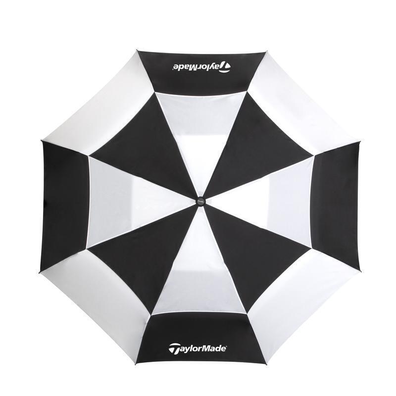 Compact Golf Umbrella 47 in Lightweight Windproof Portable Black/White Foldable